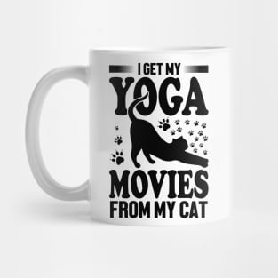 I get my yoga movies from my cat Mug